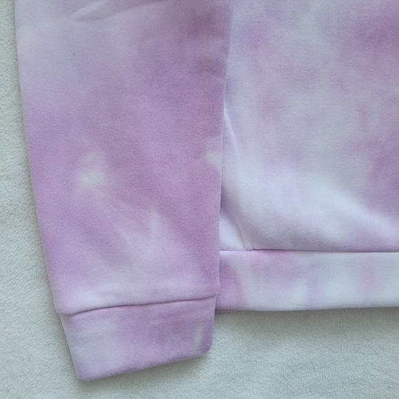 Tie-Dye Pullover Hoodie | NWOT Pink & White Ladies Small Active by Seven - Picture 14 of 15